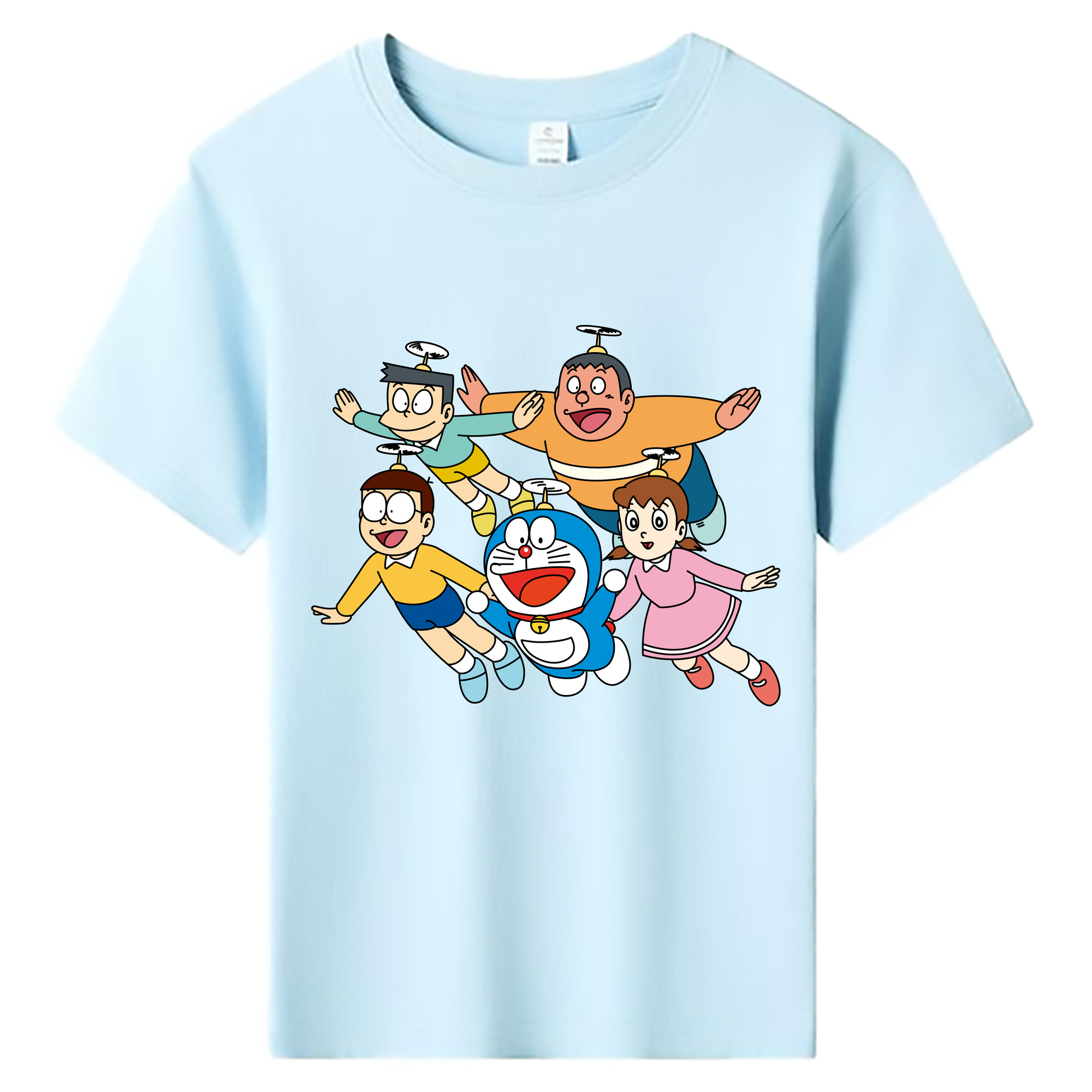 （画像用） ドラえもん 骨川 スネ夫 Doraemon Honekawa Suneo 綿100％キッズTシャツ（フロントプリント）